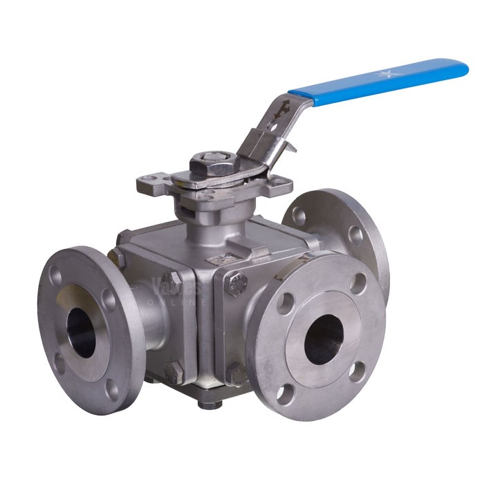 Mars 3 Way Series 33 PN16 & ANSI 150 Ball Valve