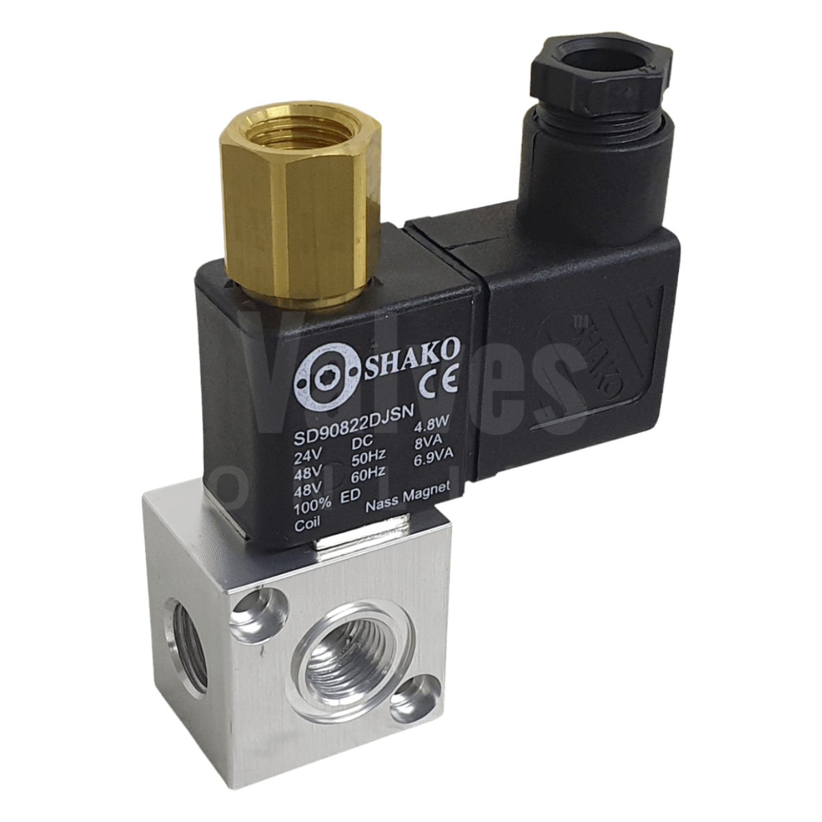 Economy Aluminium 3/2 Normally Open Solenoid Valve Manifold