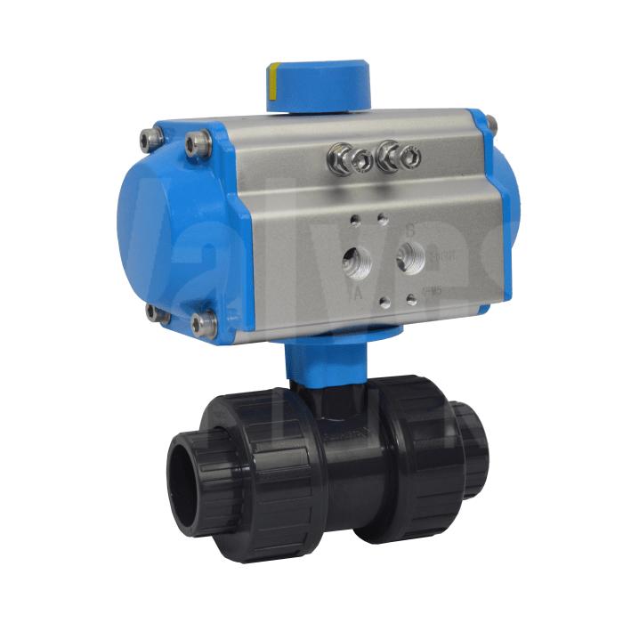 Economy Pneumatic Actuated PVC Ball Valve