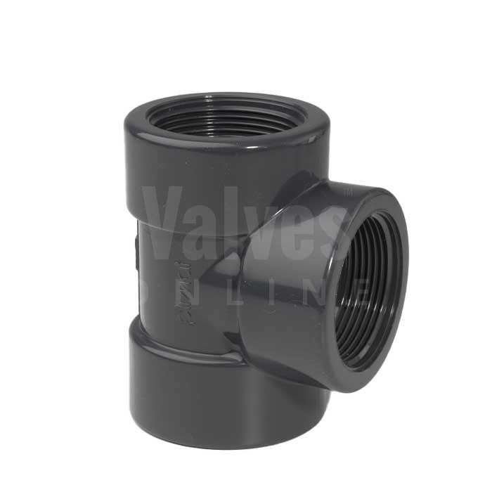 PVC 90° Threaded Tee