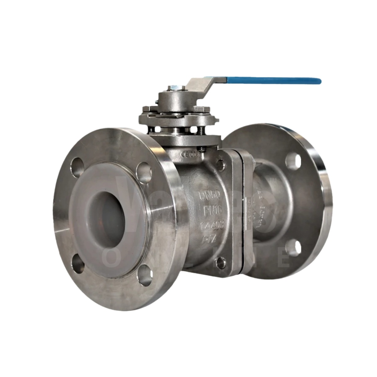 PFA Lined Flanged PN16 Ball Valve