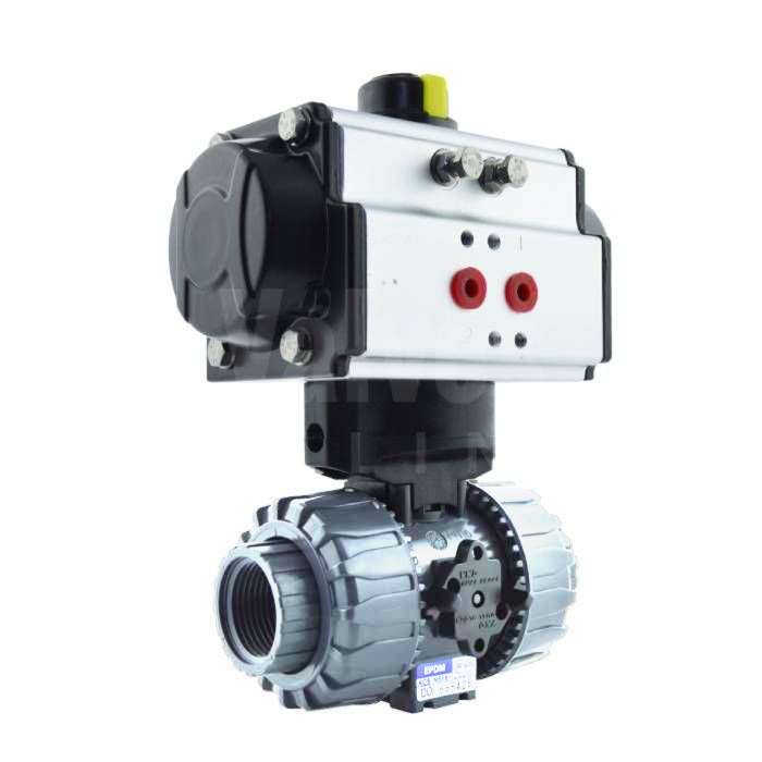 Pneumatic Actuated Durapipe VKD ABS Ball Valve - with HP Actuator