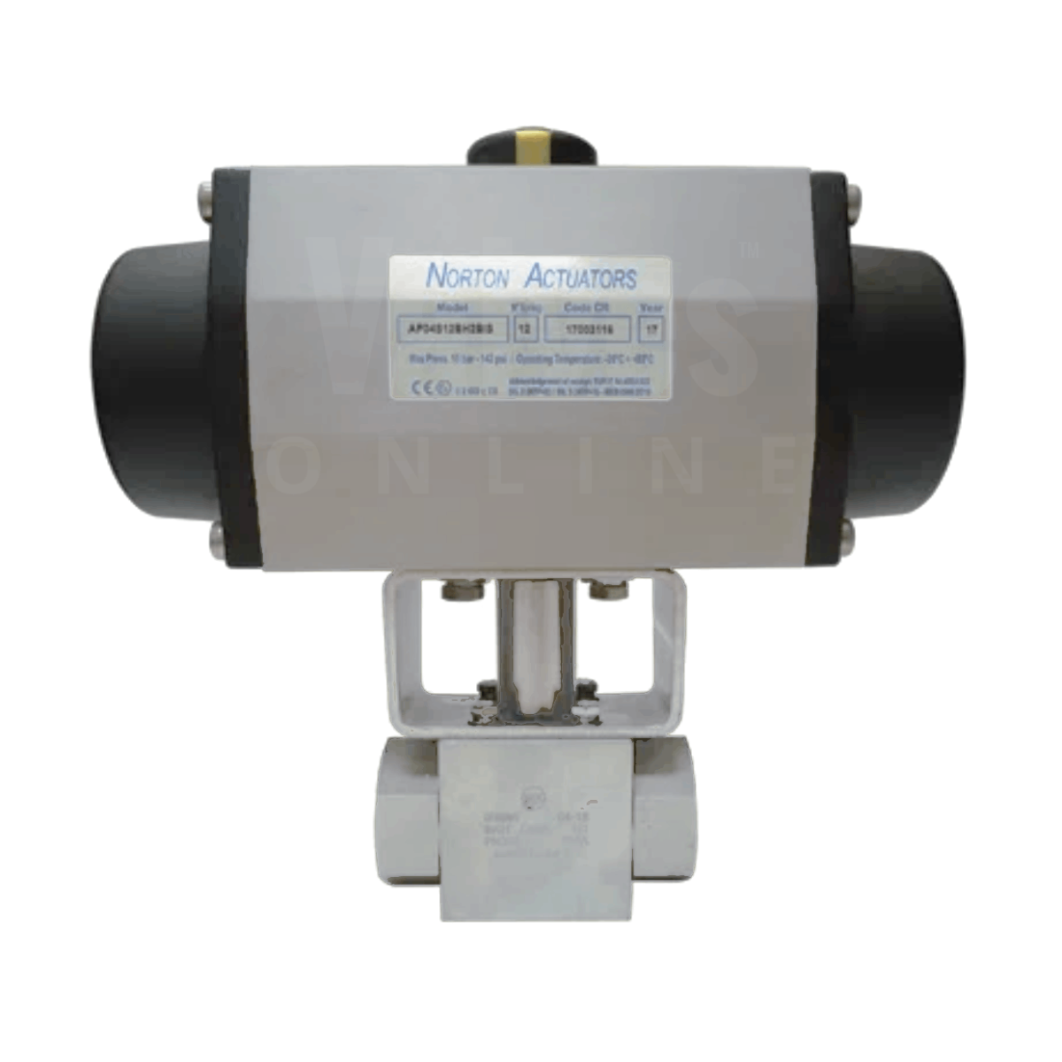 Pneumatic Actuated High Pressure Stainless Steel Ball Valve