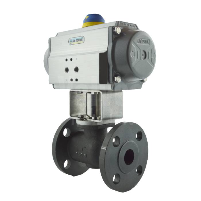 Pneumatic Actuated PEKOS Carbon Steel Reduced Bore ANSI 300 Ball Valve