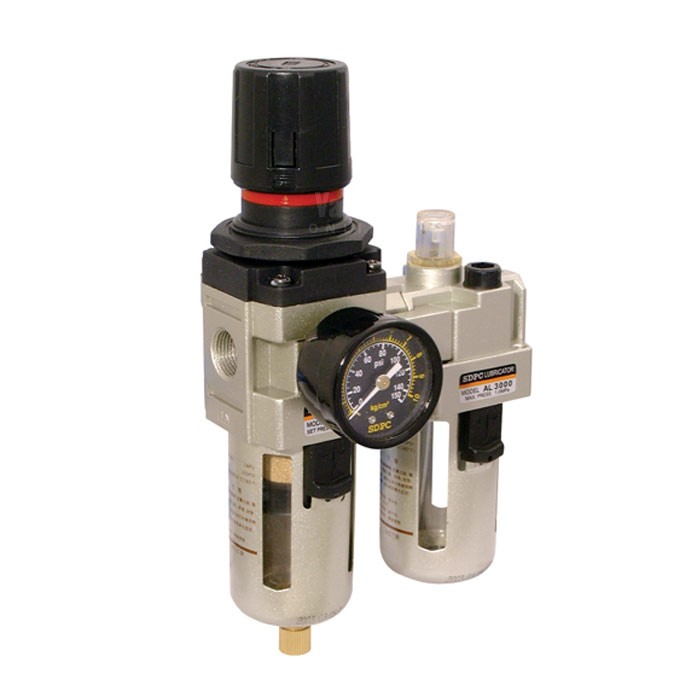 Pneumatic Piggyback Integrated Filter, Regulator, Lubricator