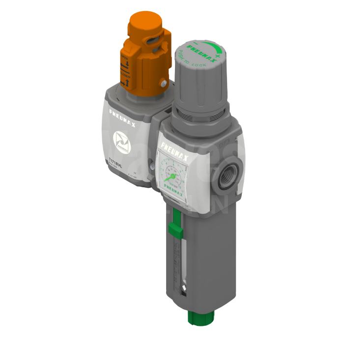Pneumax AIRPLUS Shut Off Valve + Filter Regulator