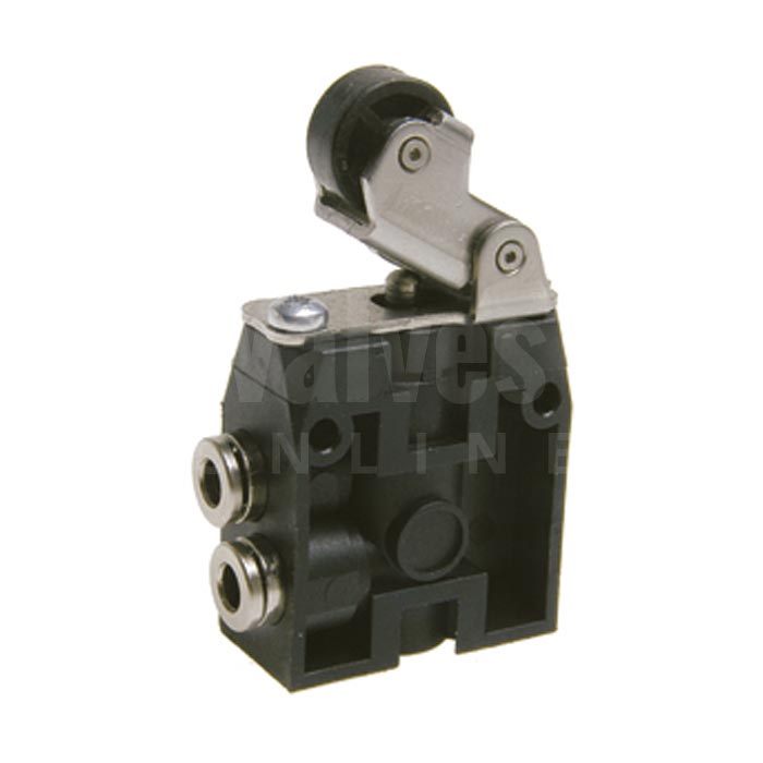 Series 104 Plastic Lever Roller-Spring Valve 3/2 - 4mm