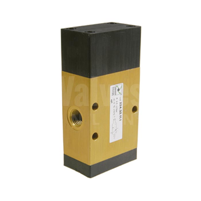 Series 224 Mechanical Pneumatic Valve 3/2 & 5/2 - 1/4"