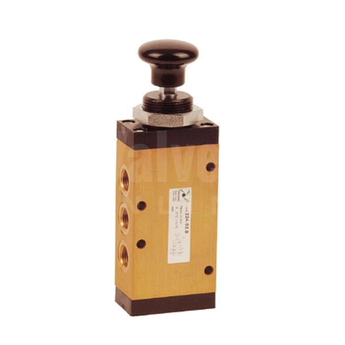 Series 224 Push Button Pneumatic Valve 5/2 - 1/4"