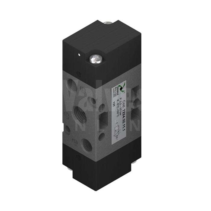 Series T224 Mechanical Pneumatic Valve 3/2 & 5/2 - 1/4"
