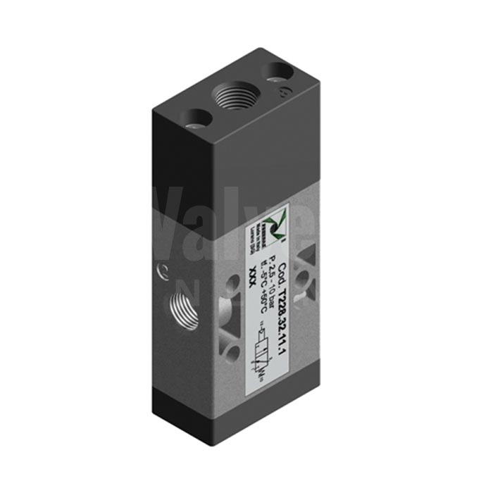 Pneumax Series T228 Mechanical Pneumatic Valve 3/2 & 5/2 - 1/8"