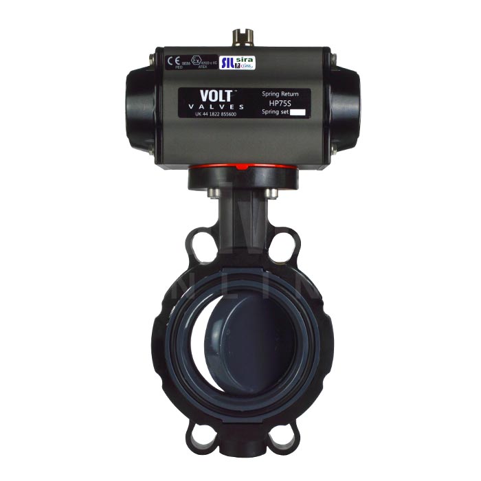 PVC Butterfly Valve with Pneumatic Actuator
