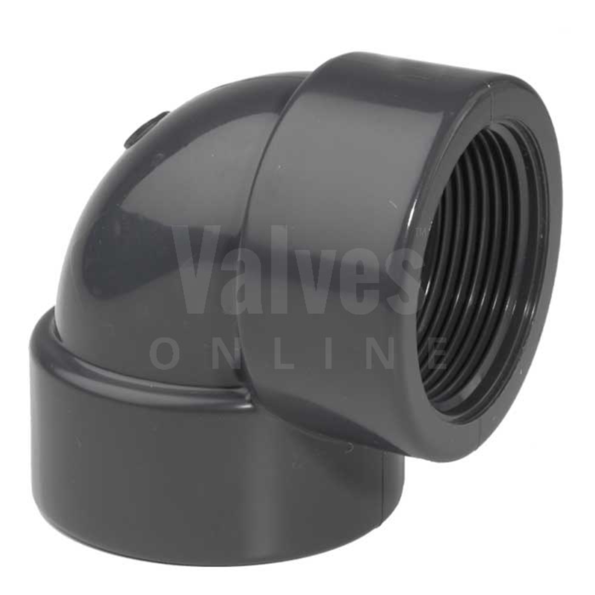 PVC 90° Metric x Threaded Elbow