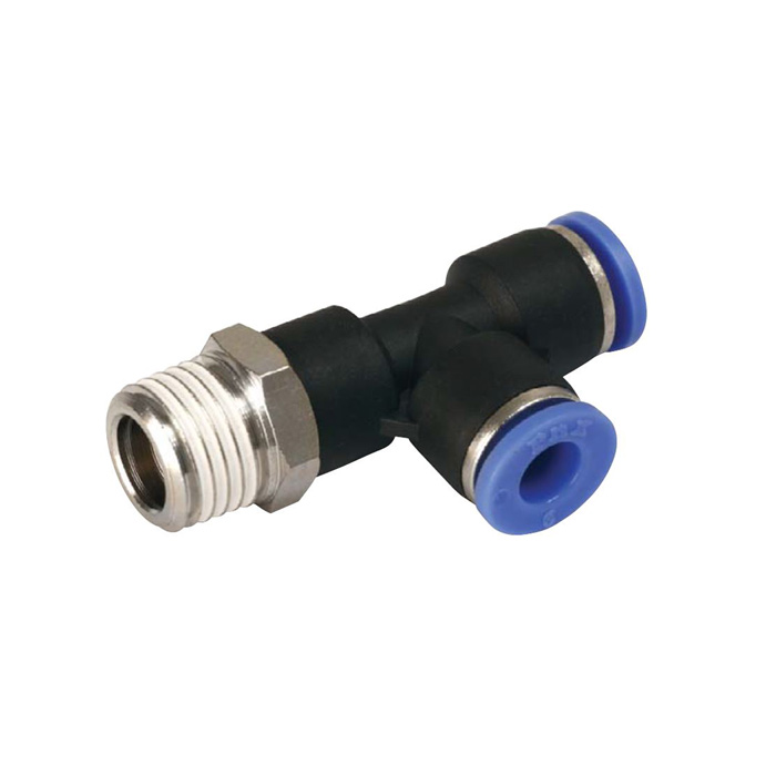 Polymer Run Swivel Tee Fitting