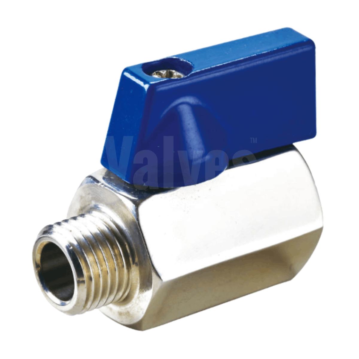 Stainless Steel Mini Ball Valve - Male x Female