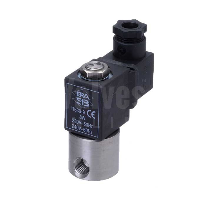 Stainless Steel Solenoid Valve 1/4" Mini Direct Acting