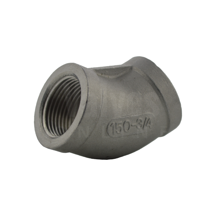BSP Stainless Steel Female / Female 45° Elbow - Class 150