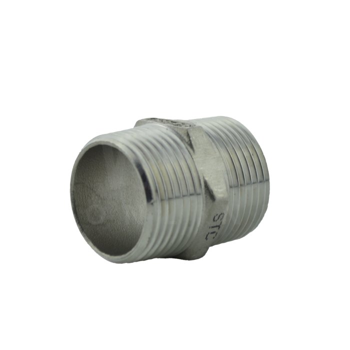 NPT Stainless Steel Hexagon Nipple - Class 150