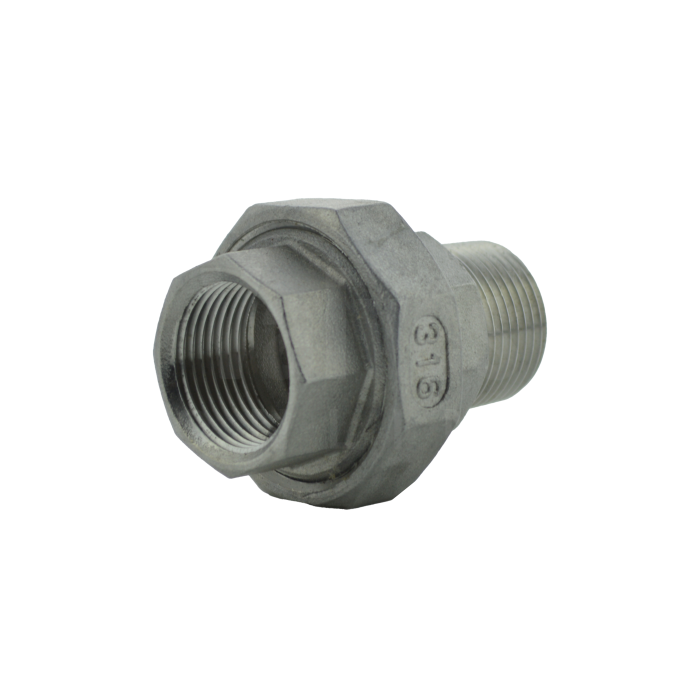 BSP Stainless Steel Male / Female Cone Union - Class 150