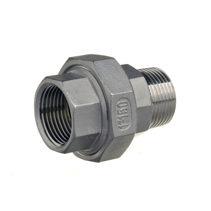 BSP Stainless Steel Male / Female PTFE Union - Class 150
