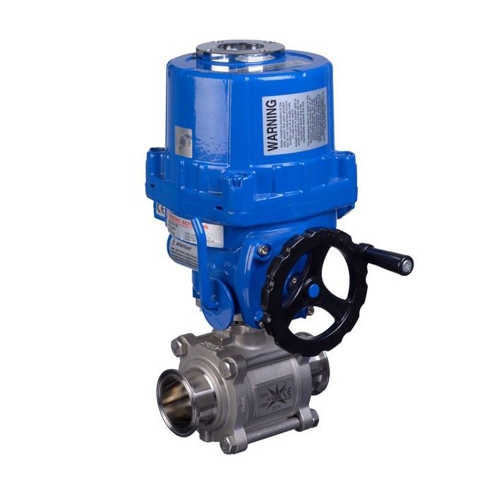Series 77SN Hygienic 2 Way Electric Actuated Ball Valve